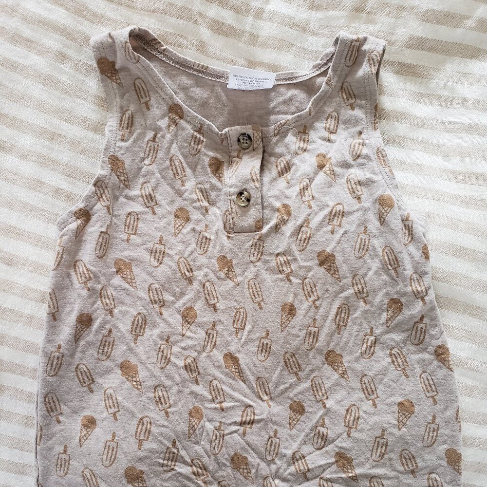 Bamboo toddler tank top